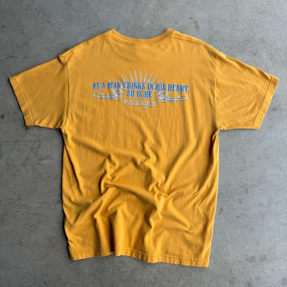 Vintage Wrangler Jesus Christian Cowboy Graphic T-Shirt